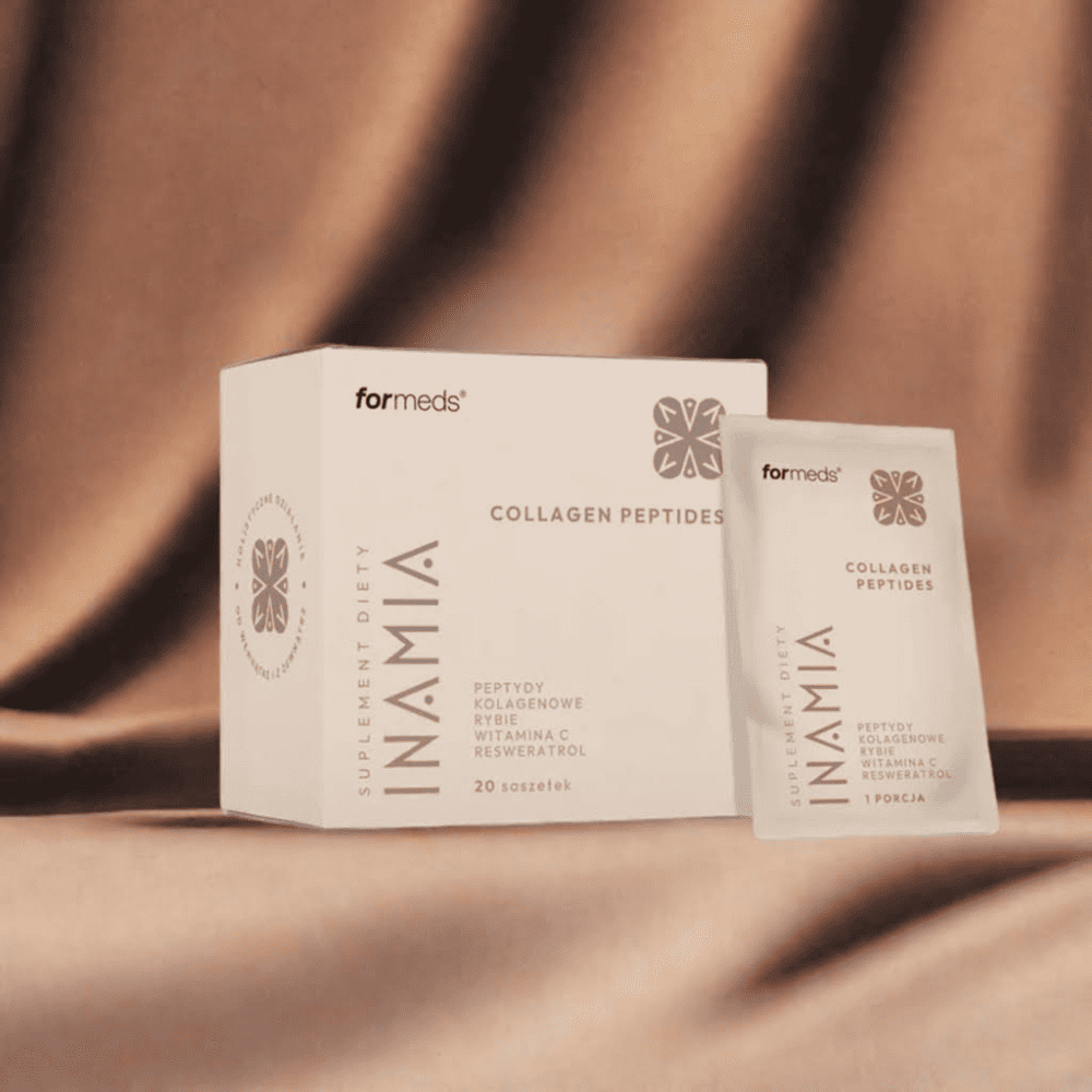 Peptydy Kolagenowe INAMIA Collagen Peptides - 5000 mg Kolagenu Rybiego + Trans-resweratrol + Witamina C - 20 saszetek - Formeds — miniatura 2