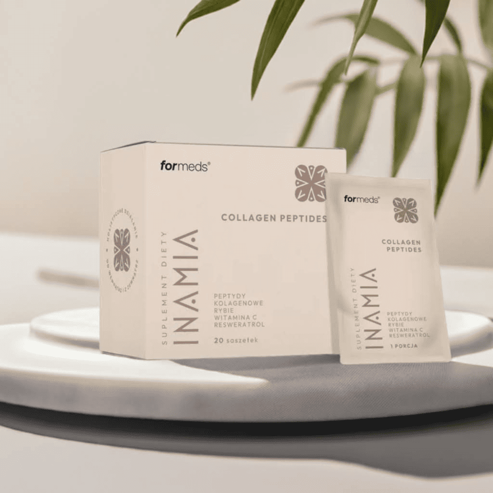 Peptydy Kolagenowe INAMIA Collagen Peptides - 5000 mg Kolagenu Rybiego + Trans-resweratrol + Witamina C - 20 saszetek - Formeds — miniatura 3