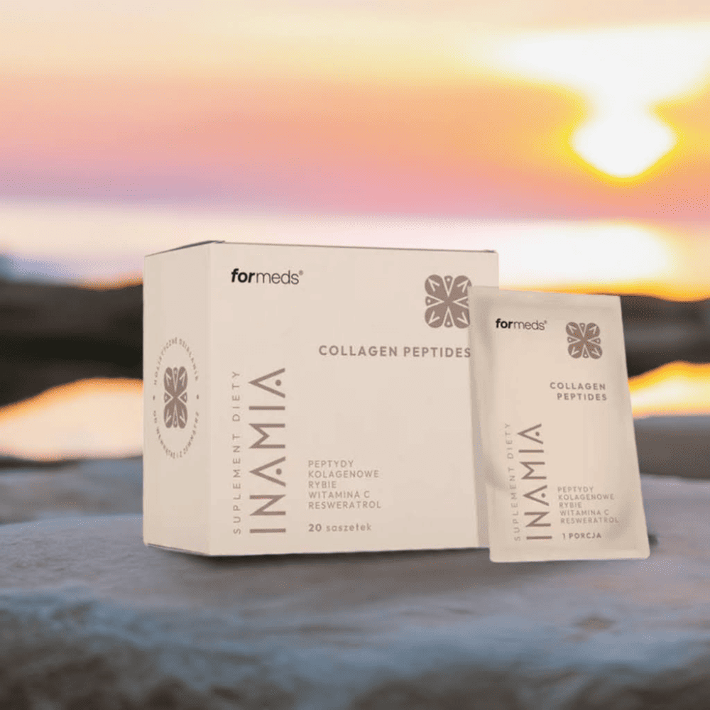 Peptydy Kolagenowe INAMIA Collagen Peptides - 5000 mg Kolagenu Rybiego + Trans-resweratrol + Witamina C - 20 saszetek - Formeds — miniatura 4