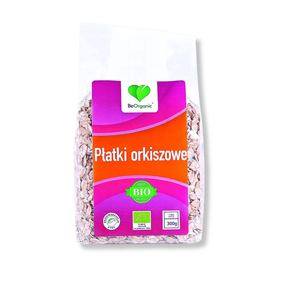 Płatki Orkiszowe BeOrganic – Zdrowe i Pożywne Śniadanie — zdjęcie 1