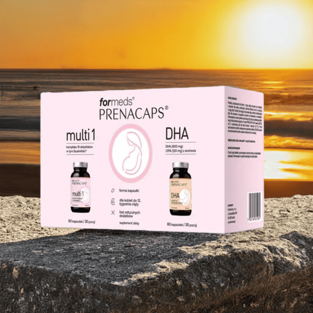 PRENACAPS MULTI 1 + DHA – Kompleksowy zestaw dla kobiet do 12. tygodnia ciąży – Formeds — miniatura 4
