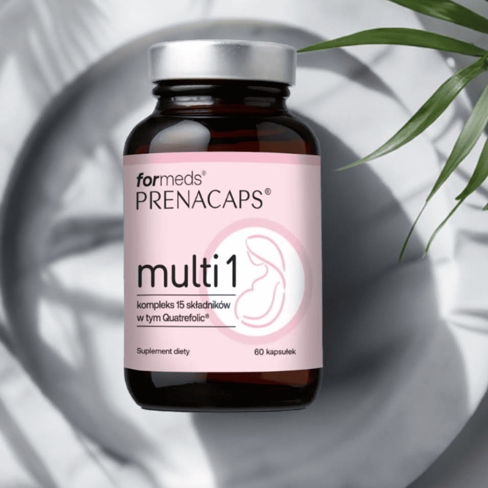PRENACAPS MULTI 1 – Kompleks 15 składników z Quatrefolic® – Dla kobiet do 12. tygodnia ciąży – Formeds — miniatura 3
