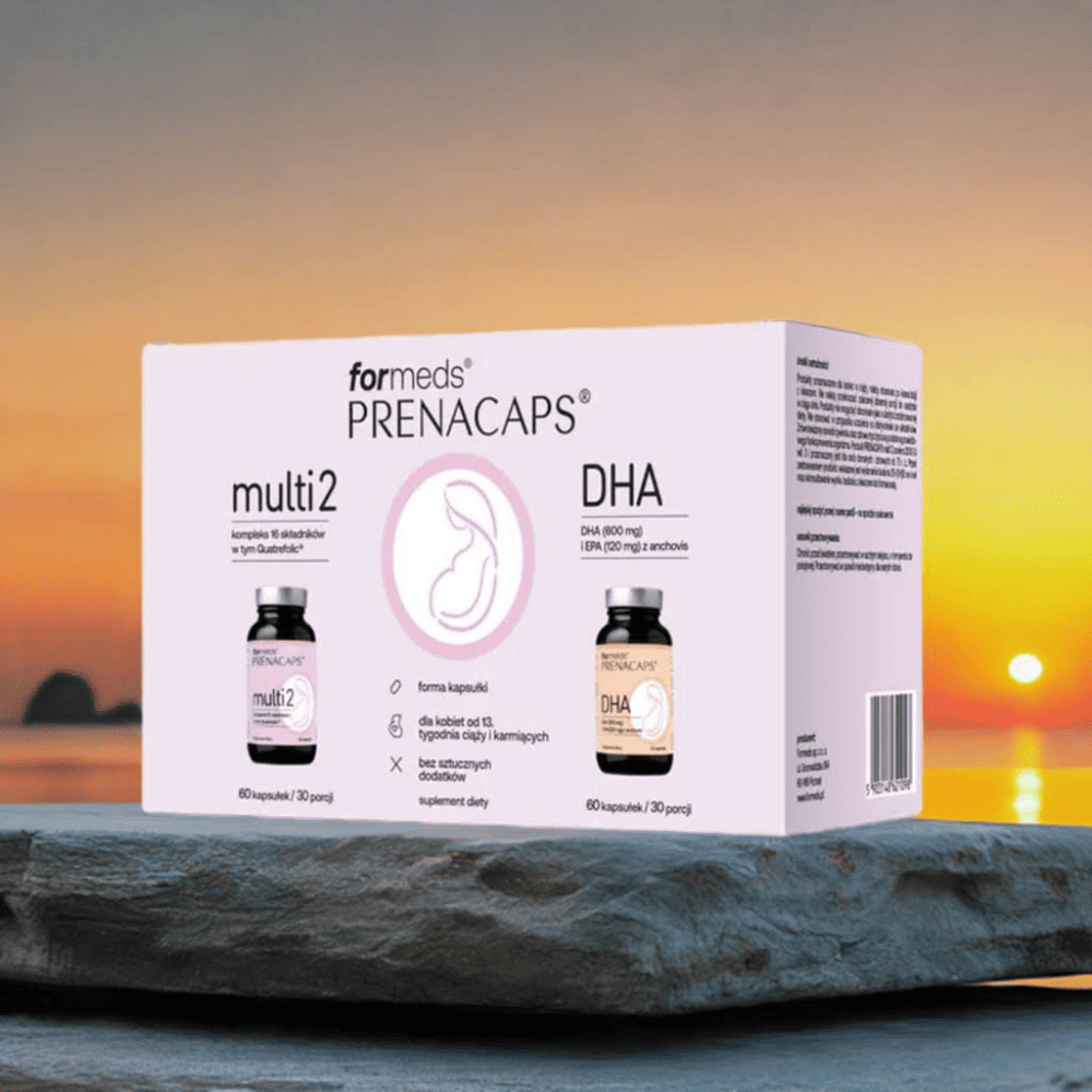 PRENACAPS MULTI 2 + DHA – Kompleksowy zestaw dla kobiet od 13. tygodnia ciąży i karmiących – Formeds — miniatura 4