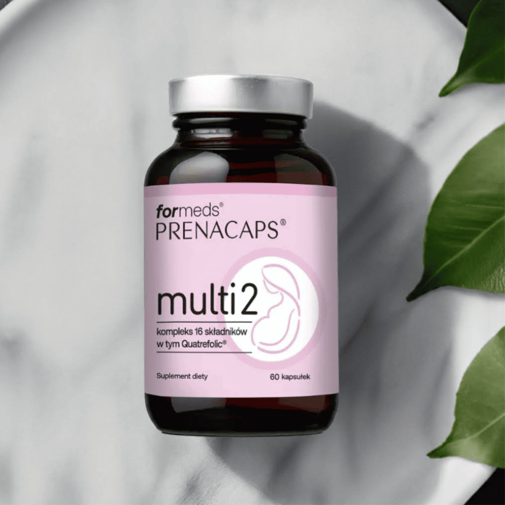 PRENACAPS MULTI 2 – Kompleks 16 składników z Quatrefolic® – Dla kobiet od 13. tygodnia ciąży i karmiących – Formeds — miniatura 3