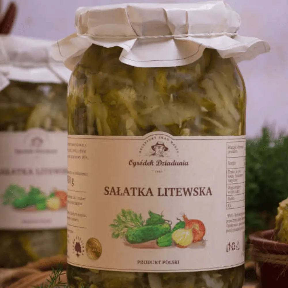 Sałatka Litewska Ogródek Dziadunia - Klasyczny Smak, Naturalne Składniki — miniatura 4