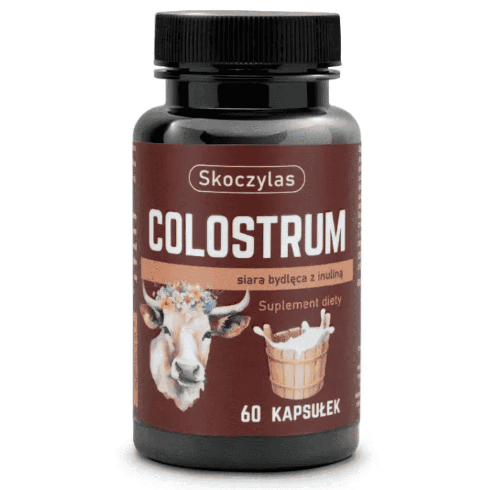 SKOCZYLAS Colostrum – Siara Bydlęca z Inuliną na Odporność i Zdrowie Jelit - 60 kapsułek