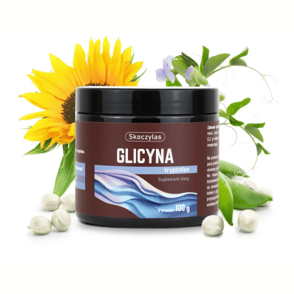 SKOCZYLAS Glicyna + Tryptofan - Proszek 100g - Spokój, Sen, Układ Nerwowy — miniatura 2
