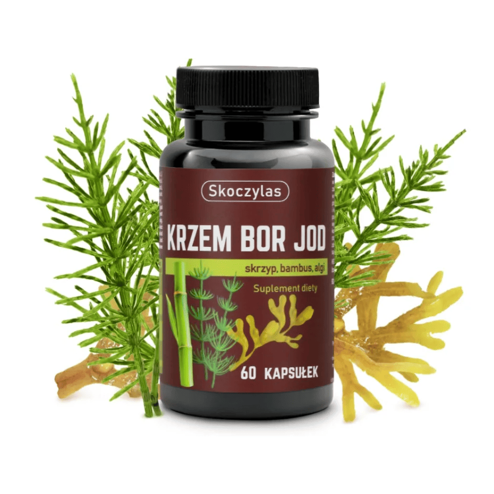 SKOCZYLAS Krzem, Bor, Jod - 60 kapsułek - Zdrowie kości i tarczycy — miniatura 2