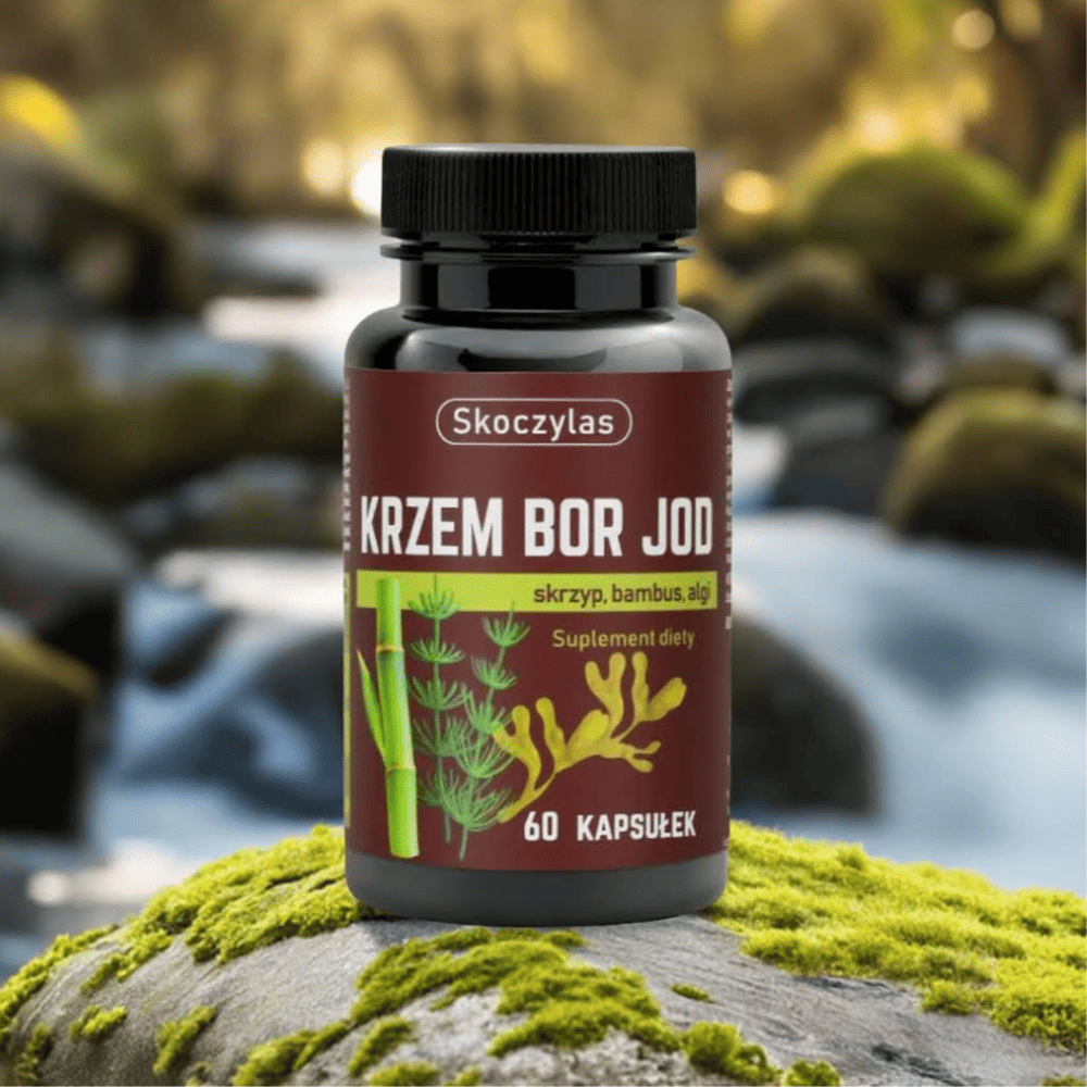 SKOCZYLAS Krzem, Bor, Jod - 60 kapsułek - Zdrowie kości i tarczycy — miniatura 3