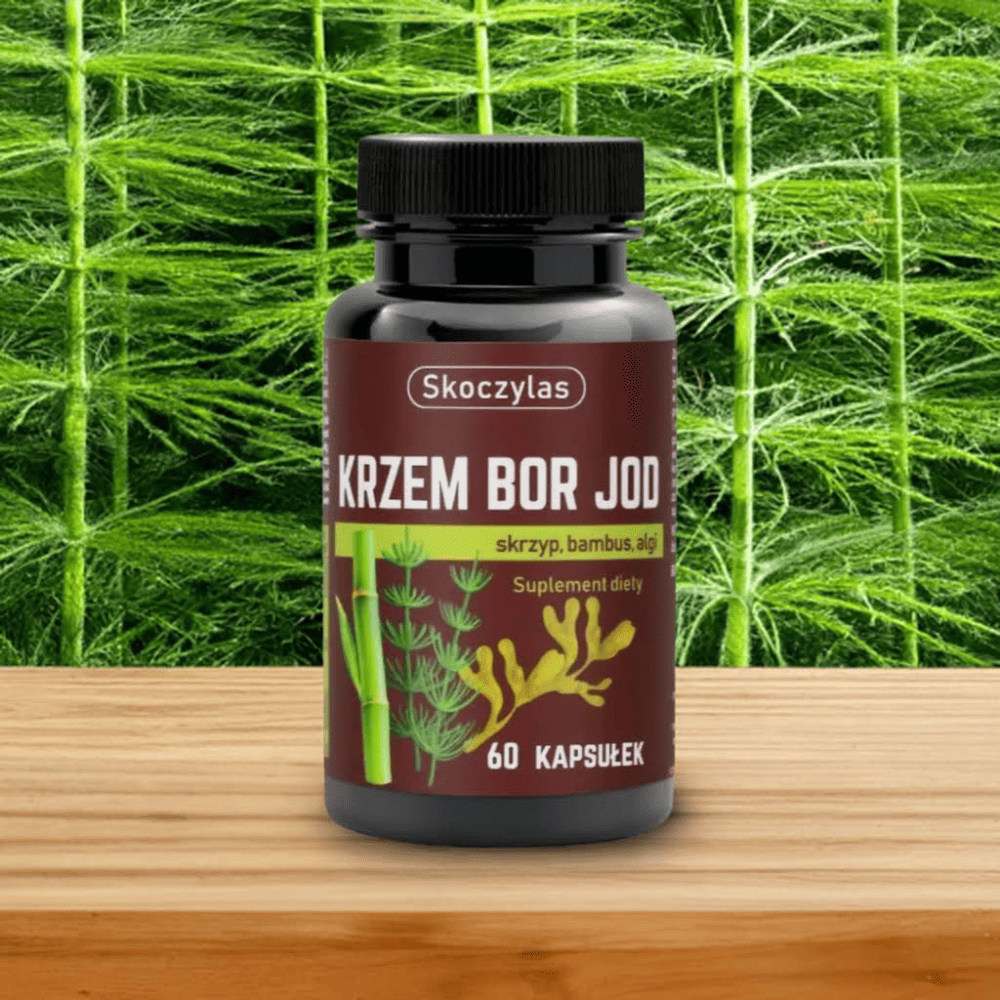 SKOCZYLAS Krzem, Bor, Jod - 60 kapsułek - Zdrowie kości i tarczycy — miniatura 4