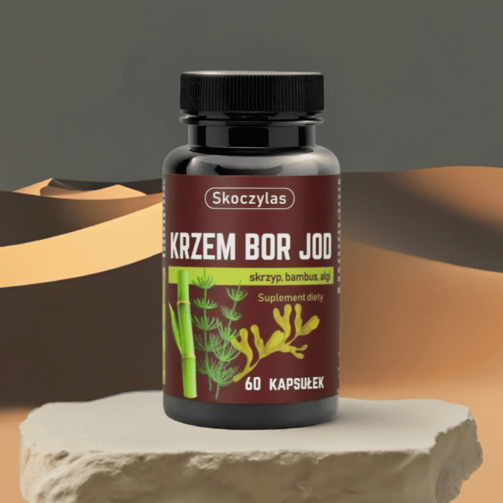 SKOCZYLAS Krzem, Bor, Jod - 60 kapsułek - Zdrowie kości i tarczycy — miniatura 5