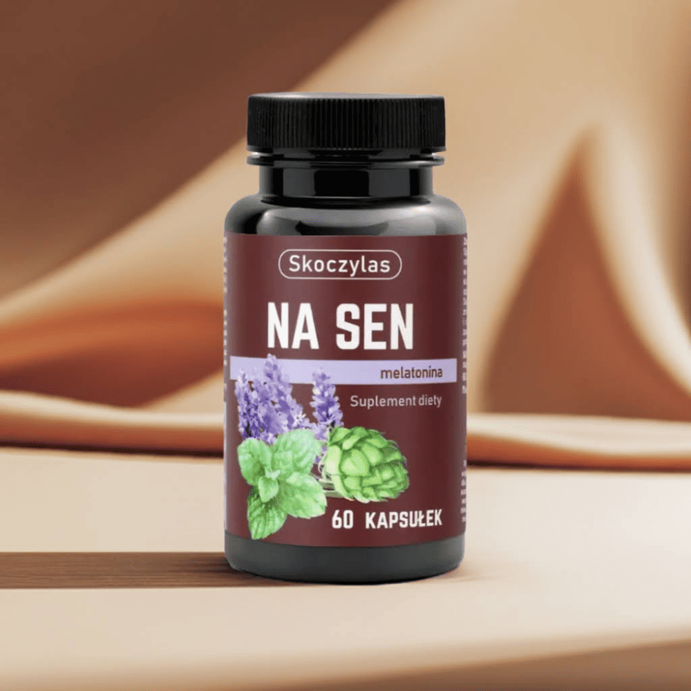 Skoczylas NA SEN 60 kapsułek-|Melatonina, Melisa, Chmiel i Lawenda — miniatura 3