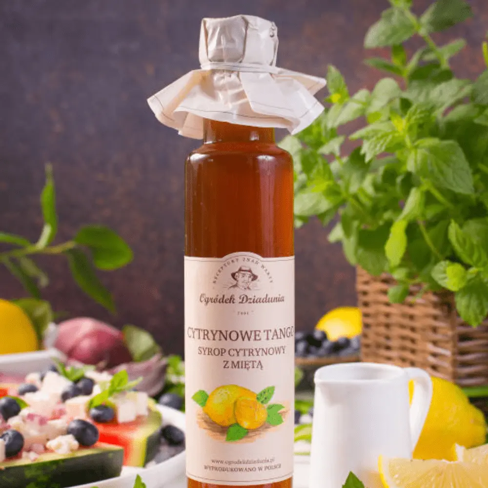 Syrop Cytrynowy z Miętą - Cytrynowe Tango - Naturalny syrop owocowy (315 g) — miniatura 2