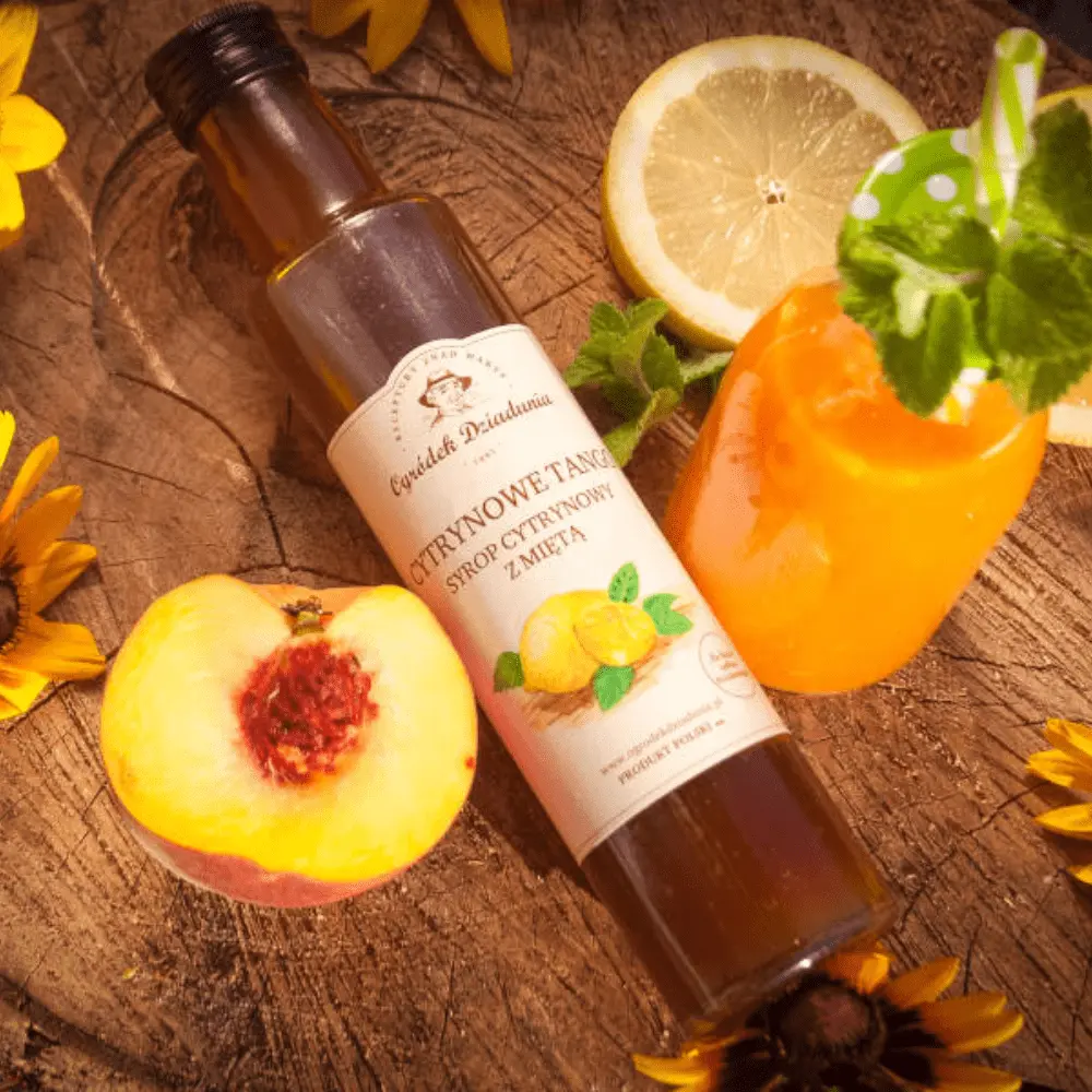 Syrop Cytrynowy z Miętą - Cytrynowe Tango - Naturalny syrop owocowy (315 g) — miniatura 4