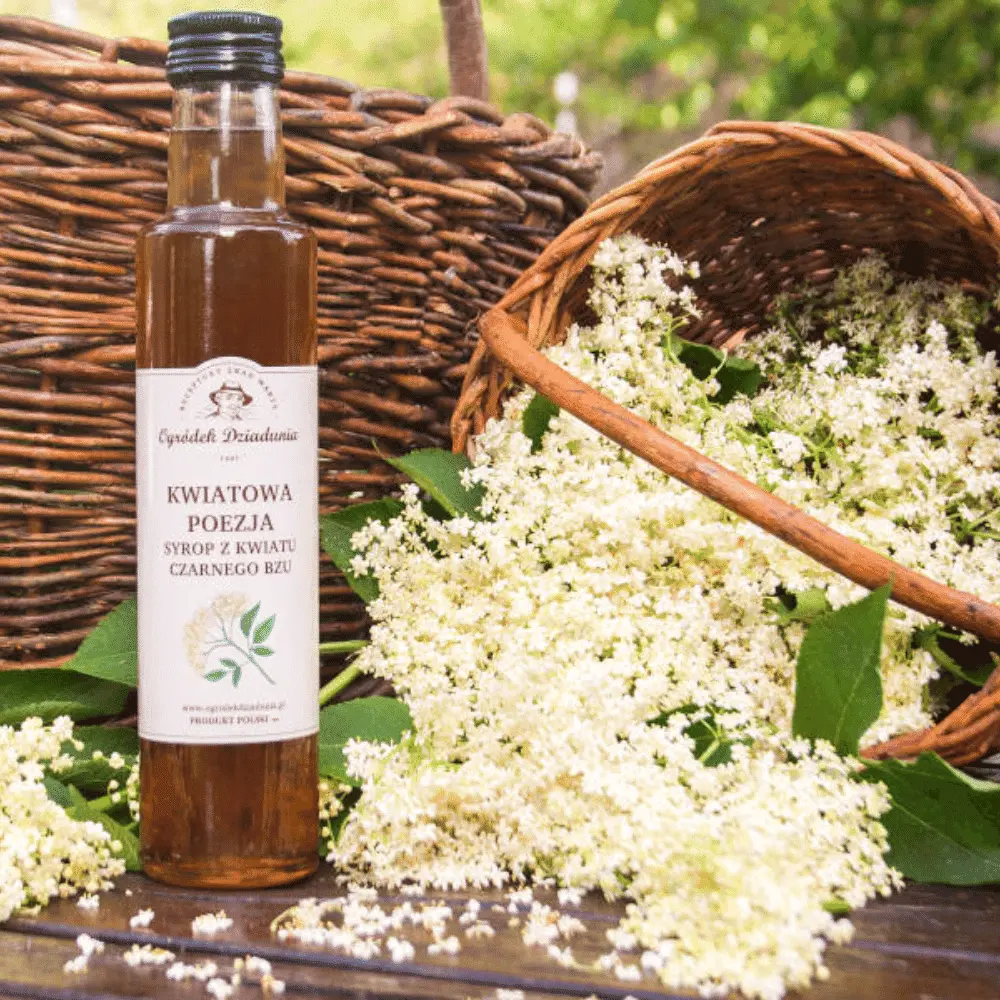 Syrop z Kwiatu Czarnego Bzu - Kwiatowa Poezja - Naturalny syrop owocowy (315 g) — miniatura 3