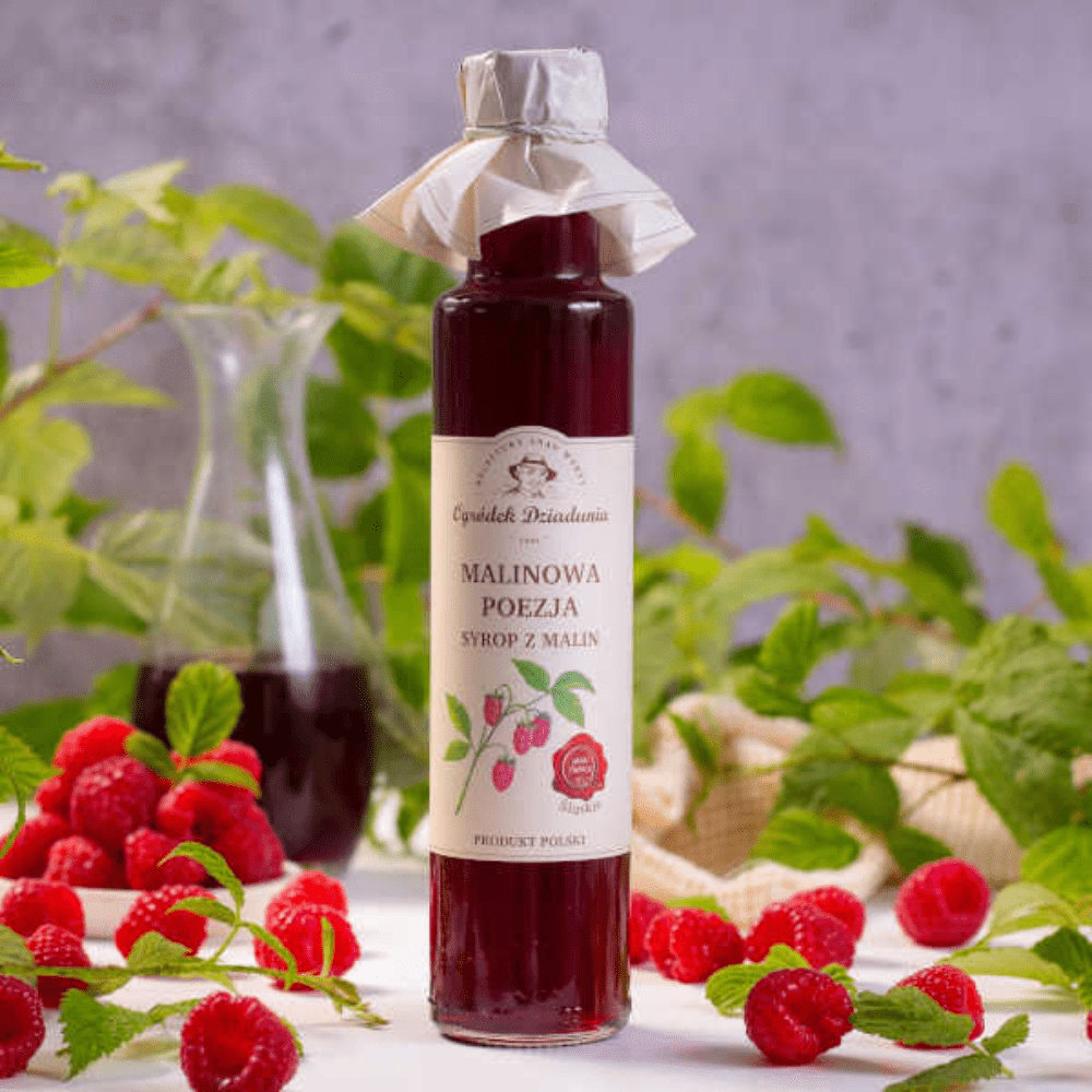 Syrop z Malin - Malinowa Poezja 315 g - Raj dla podniebienia i zdrowia — miniatura 4