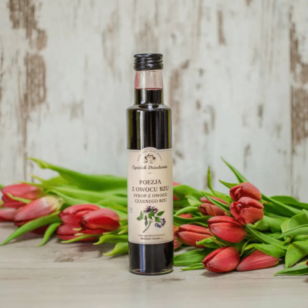 Syrop z Owocu Czarnego Bzu - Poezja z Bzu 315 g - Ukojenie dla duszy i ciała z natury — miniatura 2