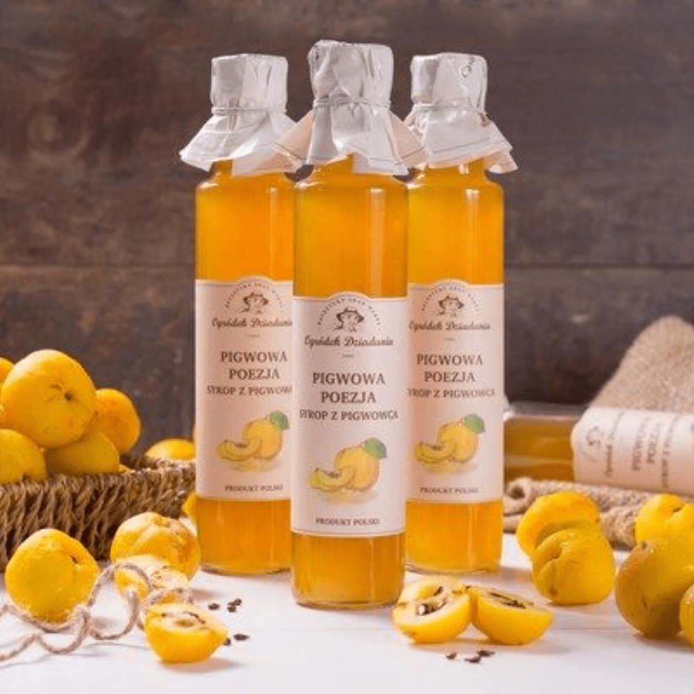 Syrop z Pigwowca - Pigwowa Poezja 315 g - Smak lata zamknięty w butelce — miniatura 3