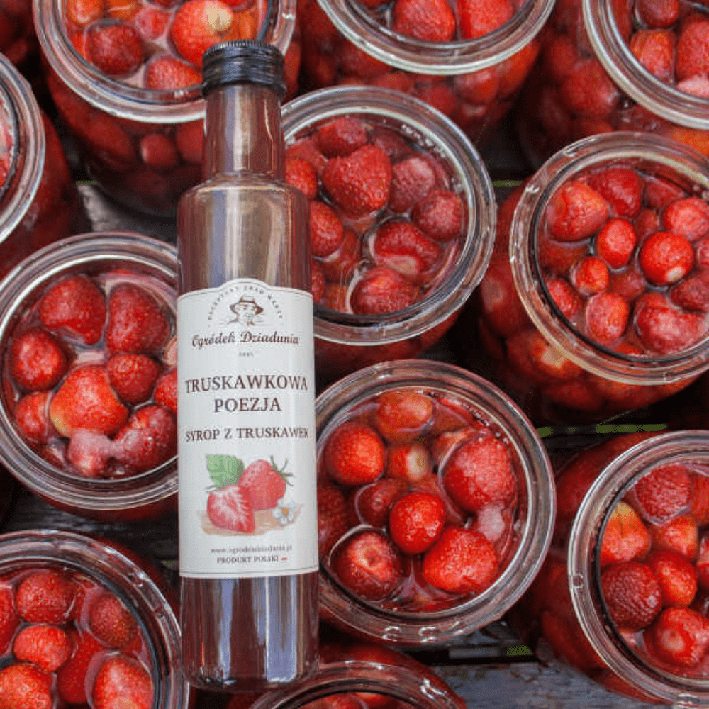 Syrop z Truskawek - Truskawkowa Poezja 315 g - Słońce w szklance — miniatura 2