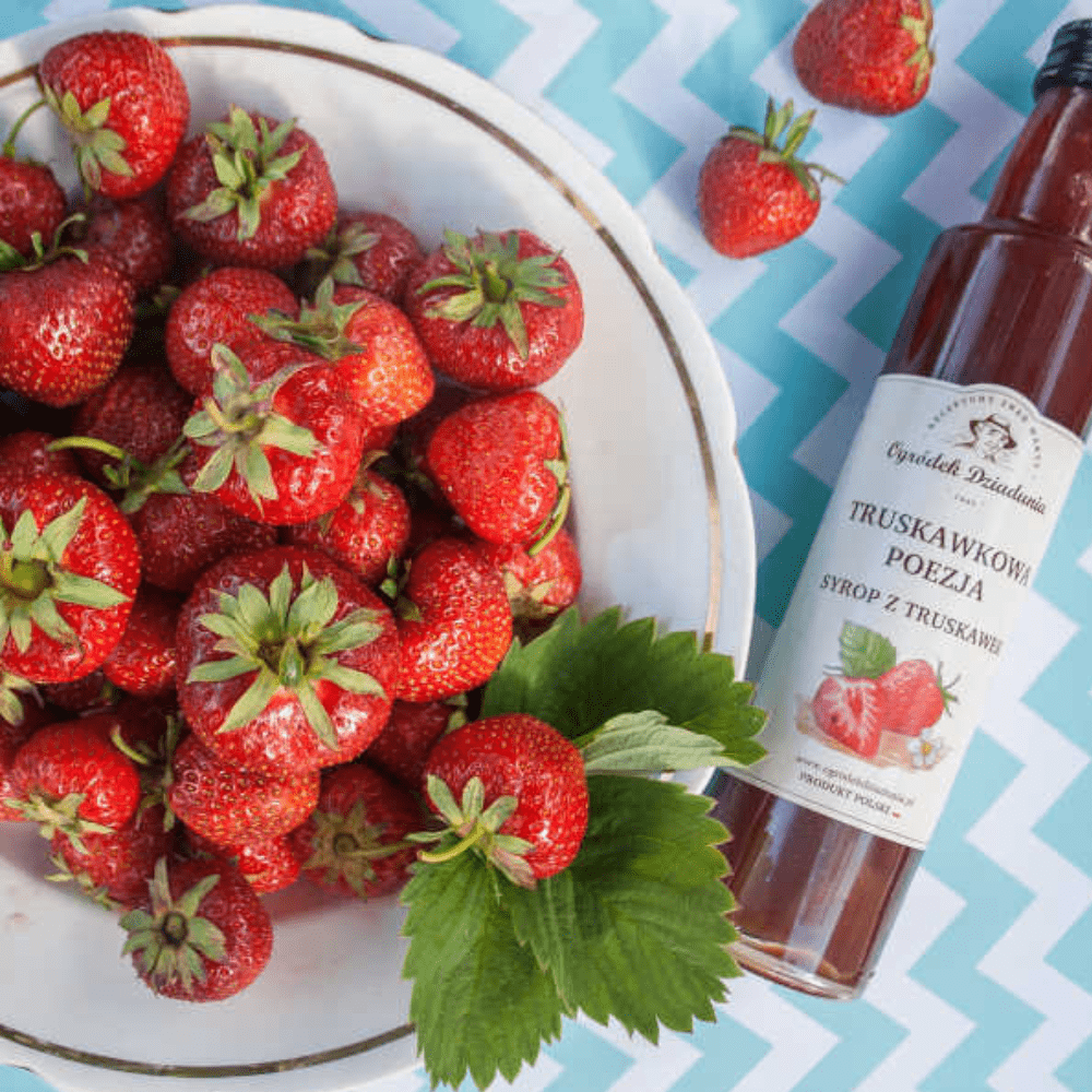 Syrop z Truskawek - Truskawkowa Poezja 315 g - Słońce w szklance — miniatura 3