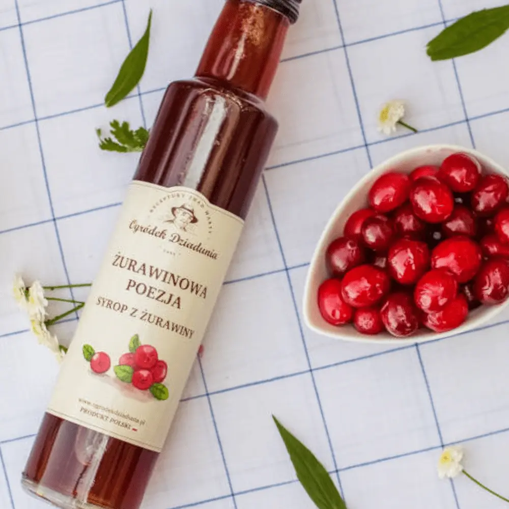 Syrop z Żurawiny - Żurawinowa Poezja 315 g - Odkryj kwaskowosłodką magię lata! — miniatura 3