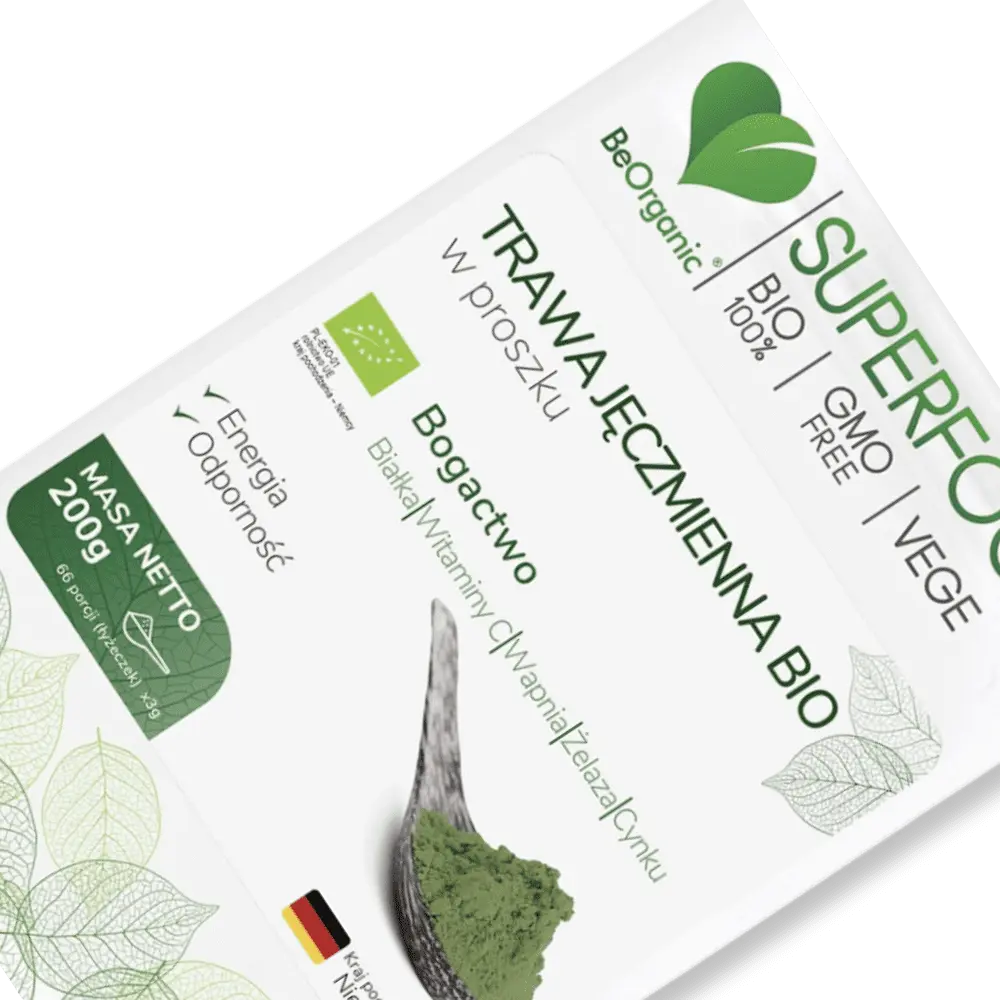 Trawa jęczmienna BIO BeOrganic  – zielona bomba energii — miniatura 3