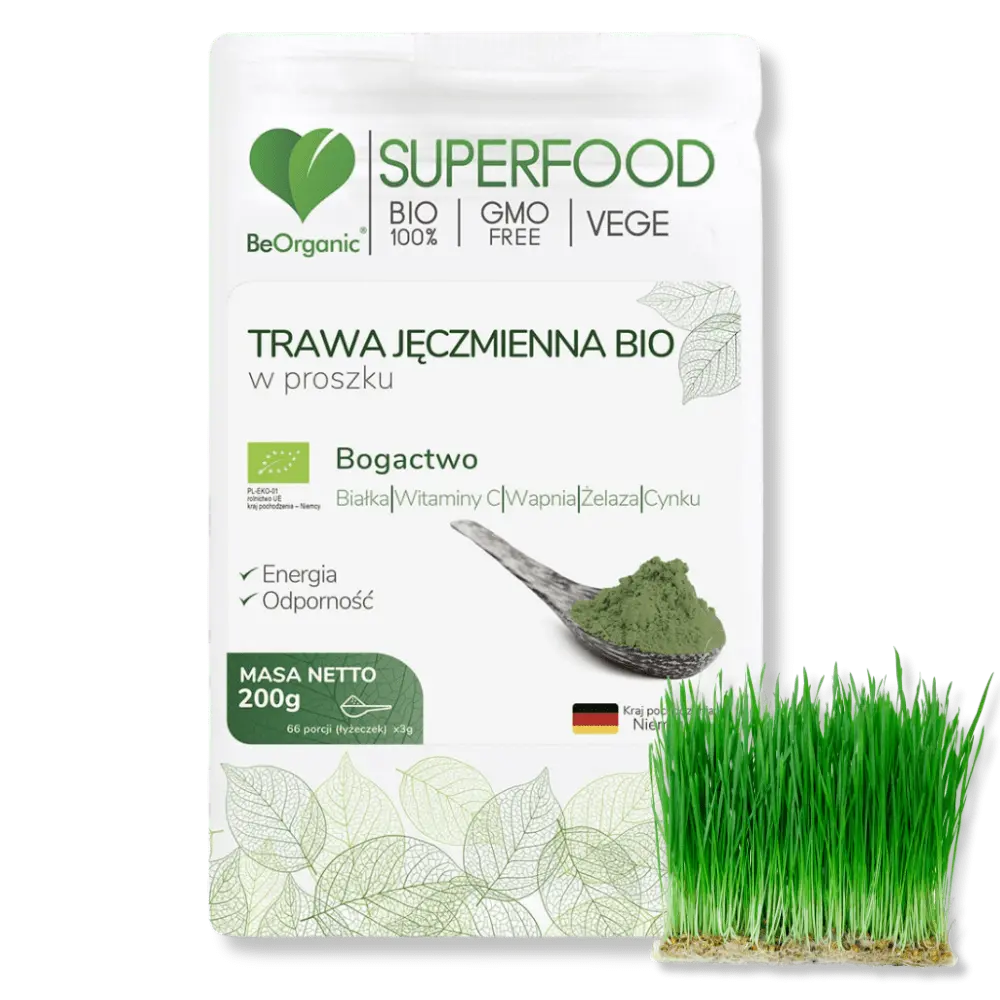 Trawa jęczmienna BIO BeOrganic  – zielona bomba energii — miniatura 5