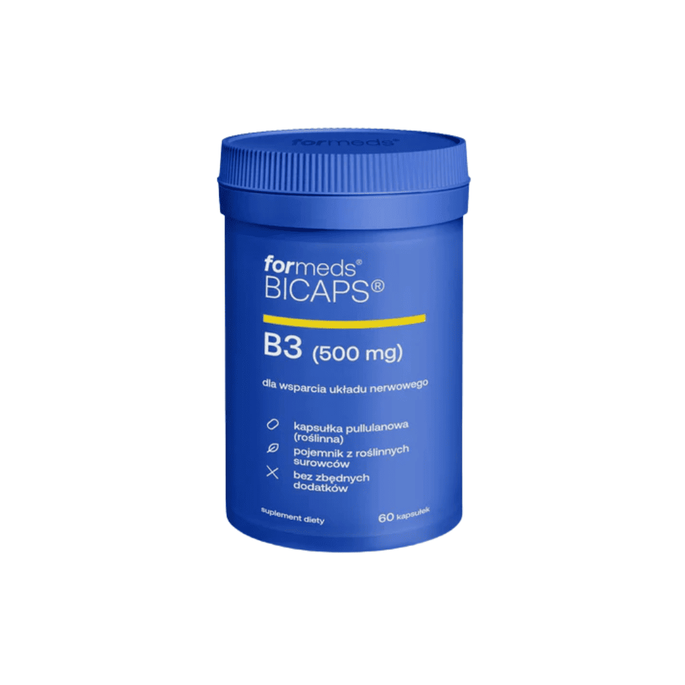 BICAPS B3 Formeds 60 kapsułek (Niacyna + Niacynamid) Czysty Skład