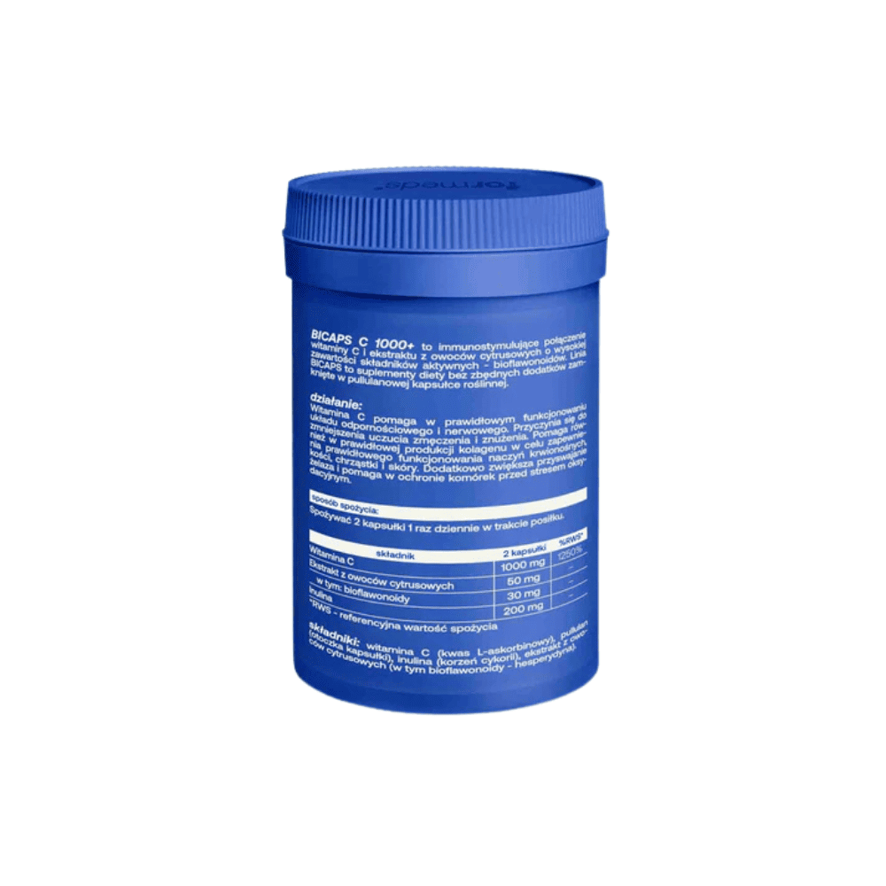 Witamina C z Bioflawonoidami BICAPS C 1000+ Formeds 1000 mg 60 kapsułek Czysty Skład — miniatura 3