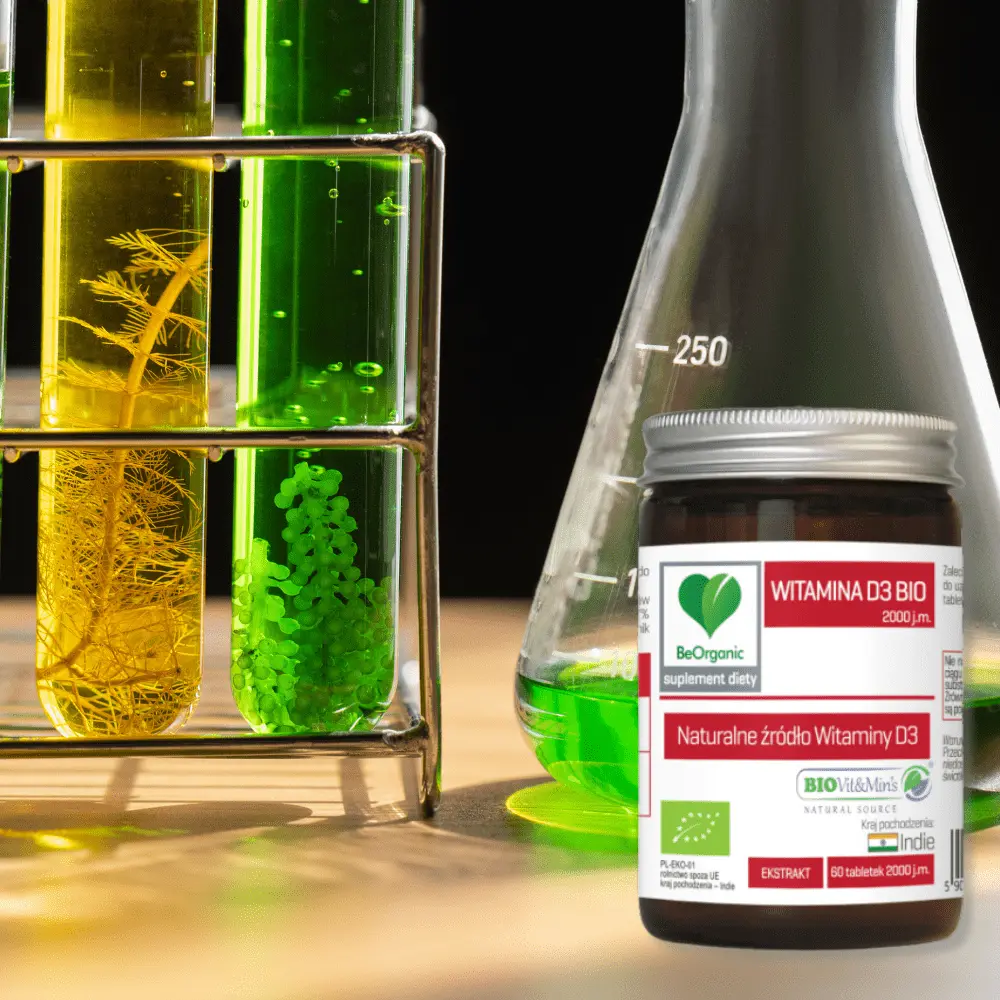 Witamina D3 2000 BIO BeOrganic w tabletkach – słoneczna witamina dla zdrowia — miniatura 4