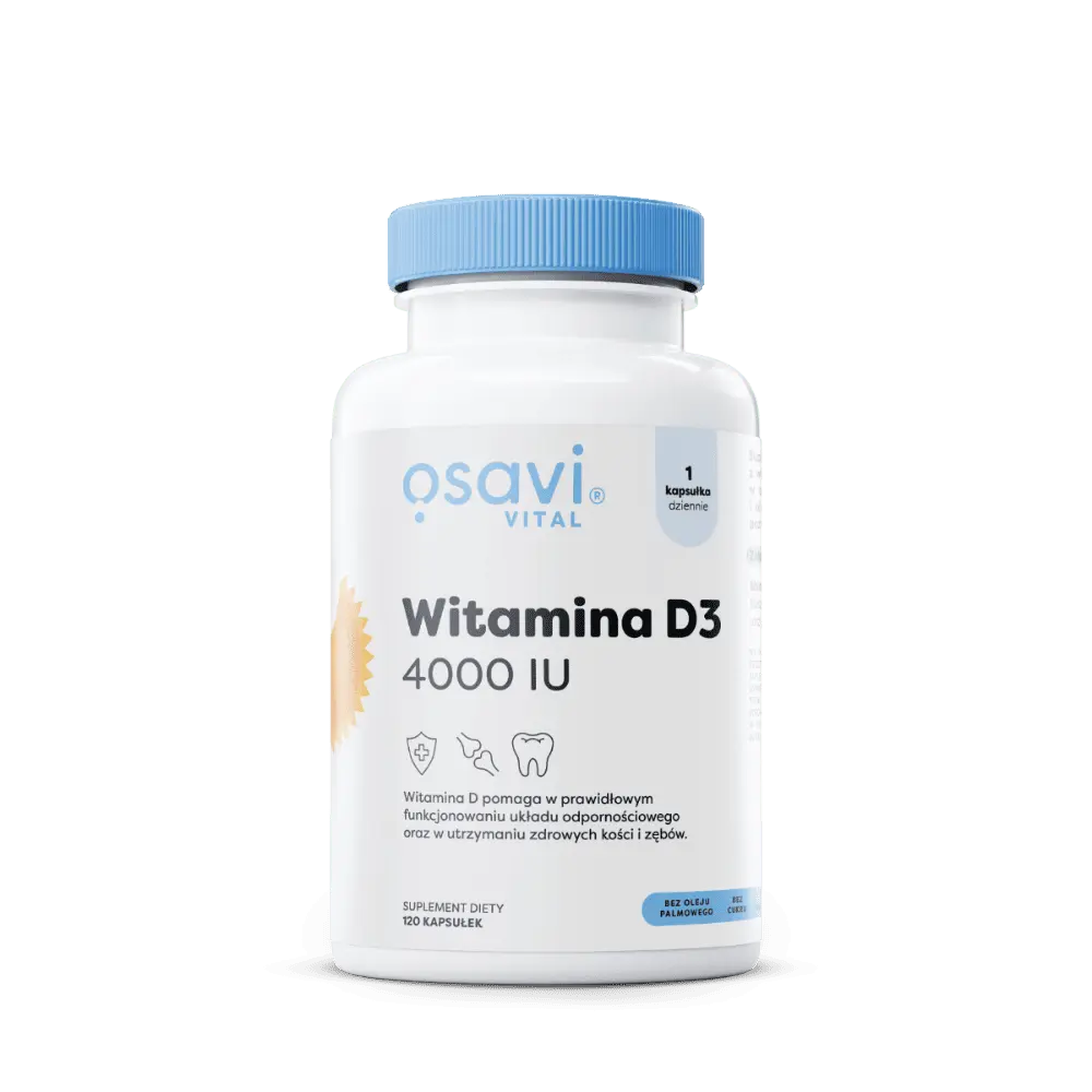 Witamina D3 4000 IU od OSAVI - Twoja Codzienna Dawka Słońca - 120 — zdjęcie 1