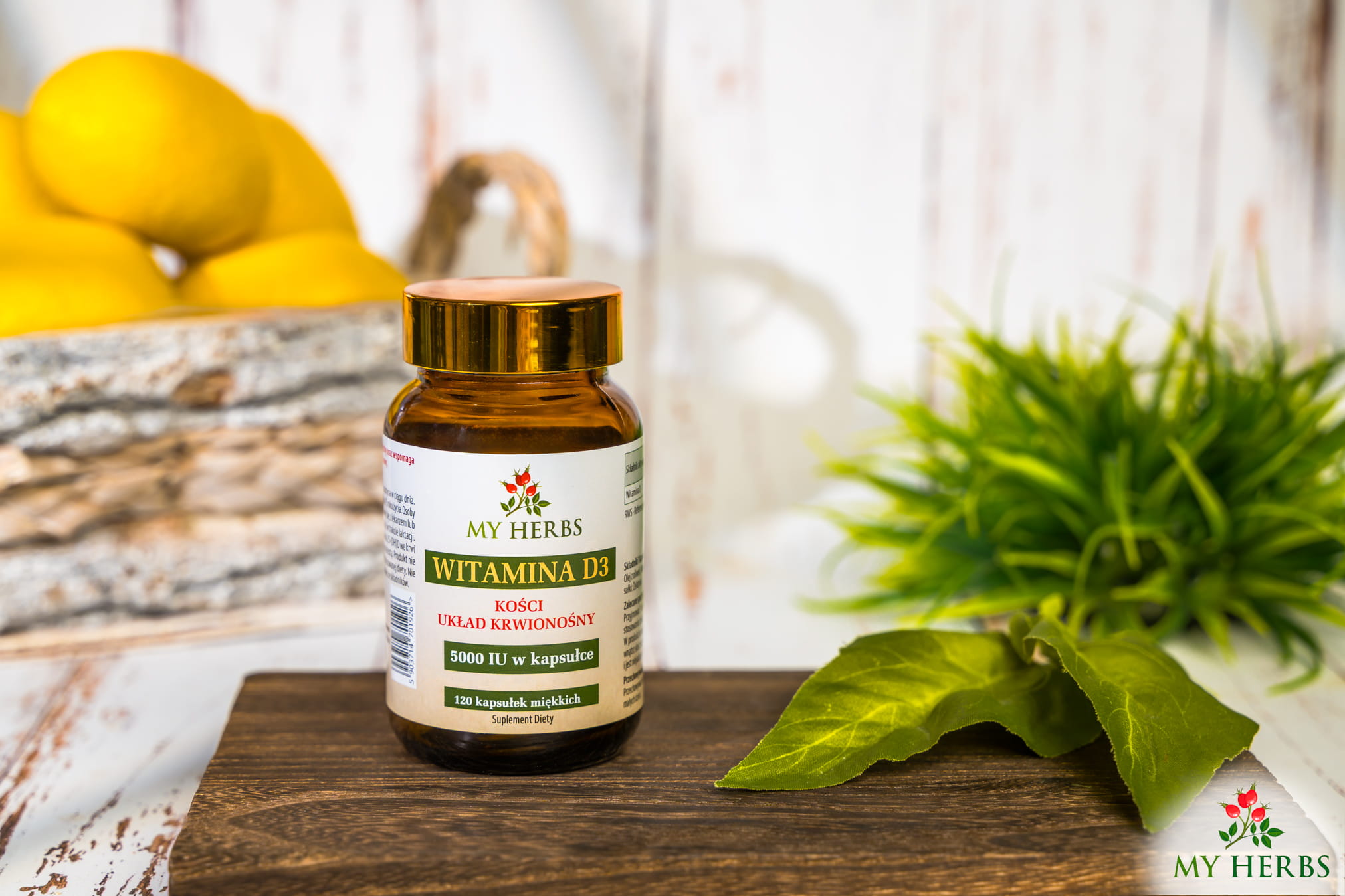 Witamina D3 + K2 MK-7  5 000 IU w oleju- 120 kapsułek — miniatura 2