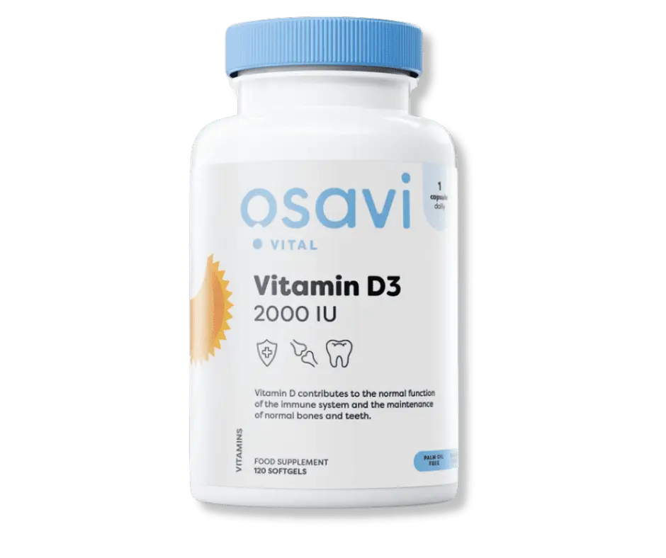 Witamina D3 od OSAVI 2000 IU - Naturalna Moc Słońca w Każdej Kapsułce - 120 — zdjęcie 1